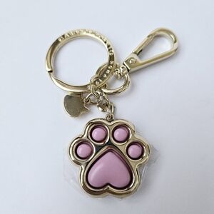 Campo Marzio Roma 1933 Cat Paw Charm Keychain Bag Clip Mauve Key Ring